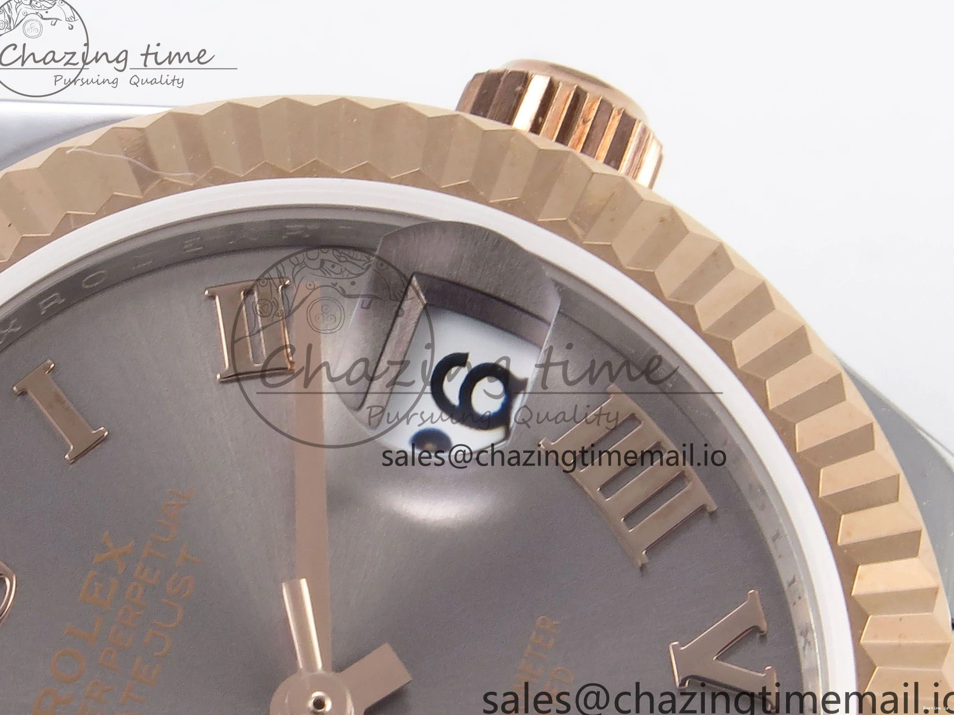 0110 Popular DateJust 31 278271 SS RG GMF 1:1 Best Edition 904L Steel Gray Roman Diamonds Dial on Jubilee Bracelet A 1165